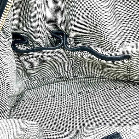 MCM Black Satchel with Gold Studs - Picture 7 of 8